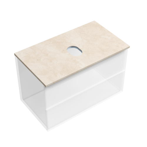 Столешница Sancos TT80A2 80х46 накладная цвет бежевый - фото 2